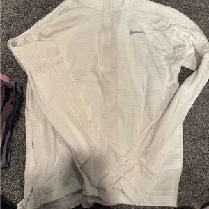 Nike White Long Sleeve Pullover